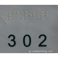 Envases braille Braille Impresión de etiquetas de plástico